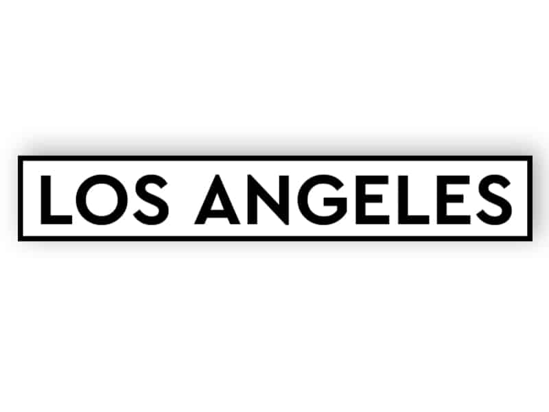 Los Angeles - white sign