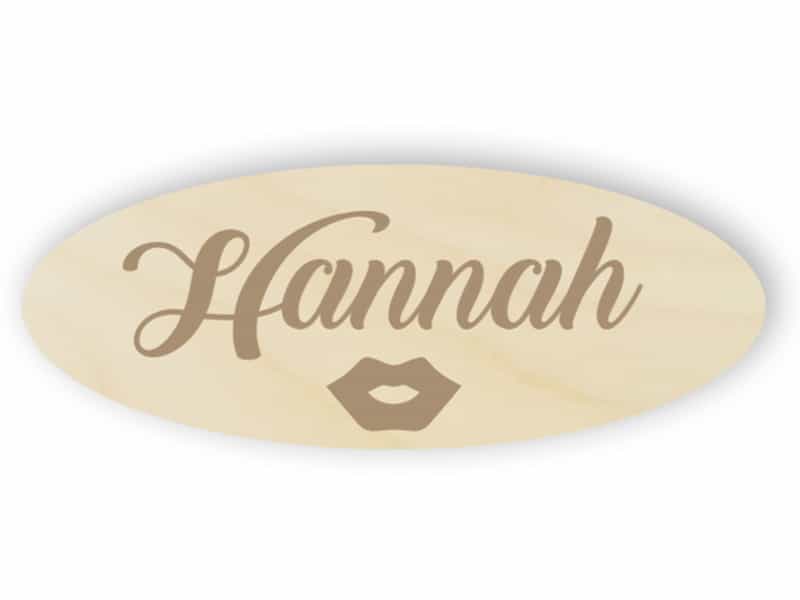 Wooden name tag 2