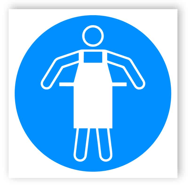 Protective apron 1 sticker