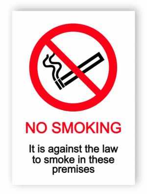 No smoking - Aluminium composite panel 1