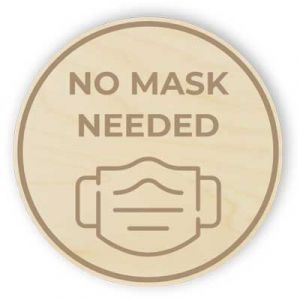 Wooden no mask needed with tape