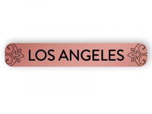 Los Angeles - rose gold sign