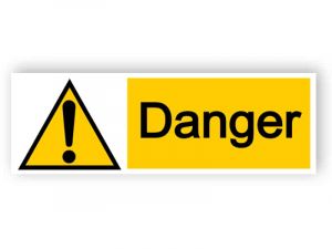 Danger - landscape sign