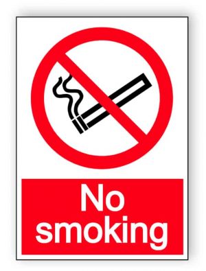No smoking - portrait sticker