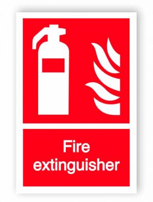 Fire extinguisher sign 3