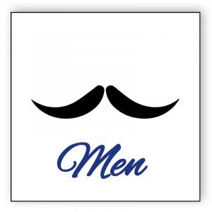 Mustache - toilet sign