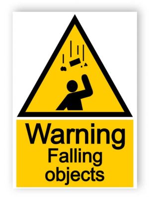 Warning - falling objects