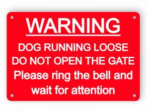 Warning ring bell sign