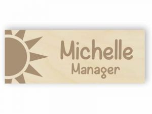 Wooden name tag 4