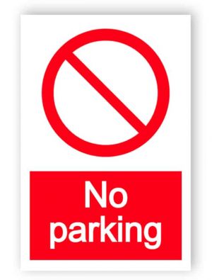 No parking sign