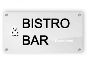 Custom restaurant sign - Acrylic sign