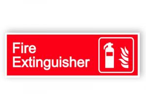 Fire extinguisher - landscape sign