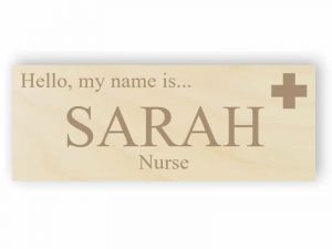Wooden name tag 7