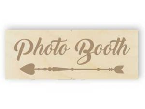 Photo Booth Direction sign