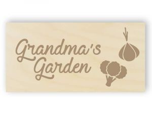 Grandma's garden sign