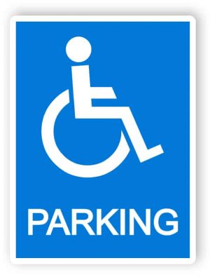 Disabled parking sign