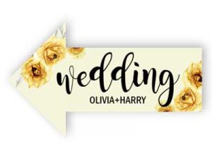 Wedding Direction Sign