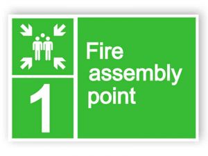 Fire assembly point sign 1