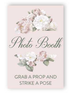 Printed Photo Booth Sign