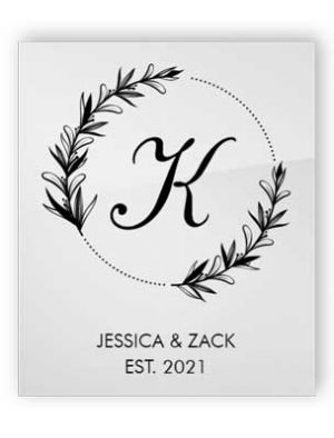 Personalised Clear Acrylic Wedding Sign