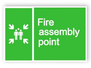Fire assembly point sign 2
