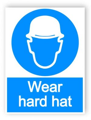 Wear hard hat - Aluminium composite panel