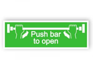 Push bar to open - Aluminium composite panel