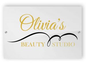 Olivia's Beauty Studio - Acrylic sign