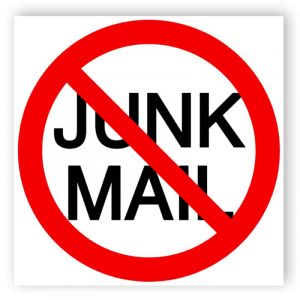 No junk mail sign 7