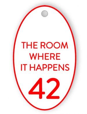Room key tag - The room where it happens