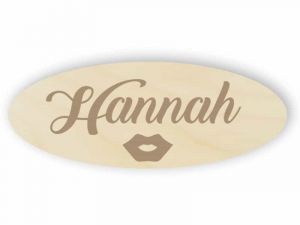 Wooden name tag 2