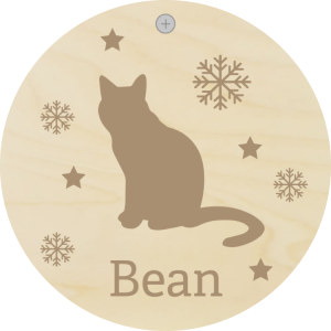 Personalized cat ornament