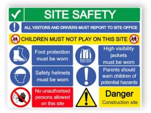 Site Safety Multi-Hazards Sign