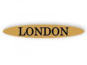 London - gold sign