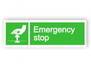 Emergency stop sign 1