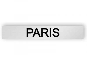 Paris - silver sign