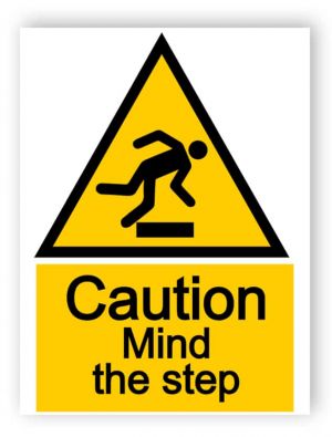 Caution - mind the step sign
