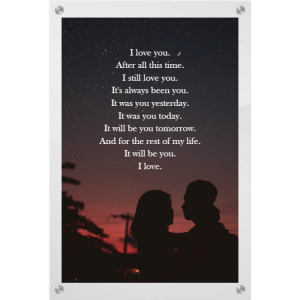 Couple photo with love quote