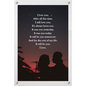 Couple photo with love quote