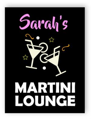 Martini lounge sign