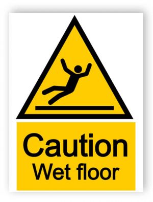 Caution - wet floor sign
