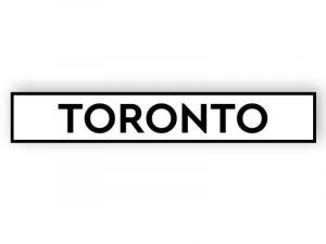 Toronto - white sign