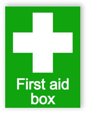 First aid box - portrait sticker