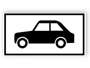 Parking place for motor cars sign