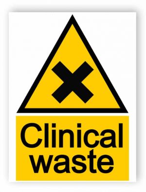 Clinical waste sign