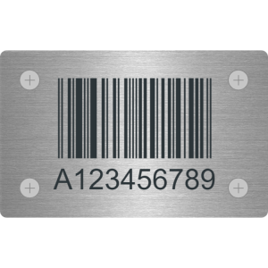 Stainless Steel barcode label