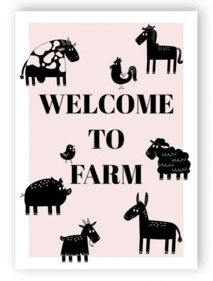 Welcome to farm sign