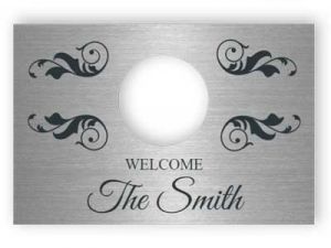 Doorbell sign - rectangular