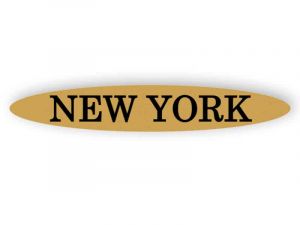 New York - gold sign