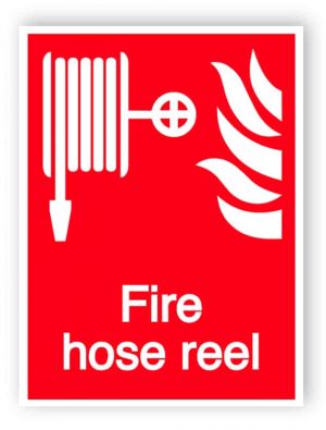 Fire hose reel sign